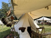 tente à  mât central Ø 3,50 m