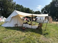 tente à  mât central Ø 3,50 m