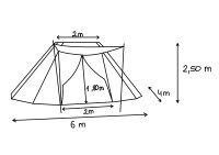tente saxonne Valvin 4x6 m