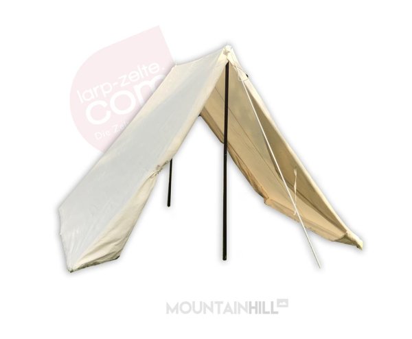 tente en coin petite 2 x 2,30, naturelle