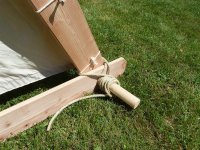 Tente viking naturelle - dimensions : 220 x 350 x 200 cm