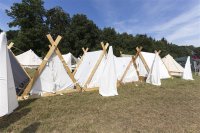 Tente viking naturelle - dimensions : 220 x 350 x 200 cm