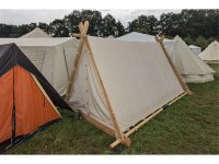 Tente viking naturelle - dimensions : 220 x 350 x 200 cm