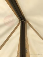 tente en coin grande 3 x 2,50 naturelle