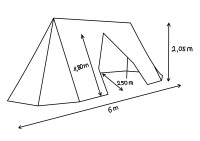 tente normande 6 x 2,50 m