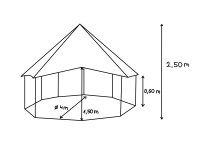 hexagonale 60 - Ø 4 m