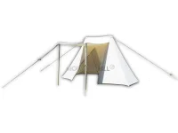 Sachsenzelt 2x4 Meter natur