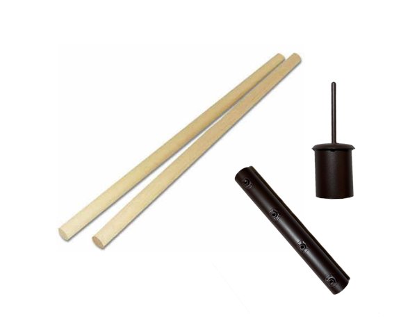 mât central en bois 250 cm - divisible