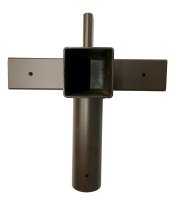 raccord en T avec tenon et sortie - Ø 55 mm - 54 x 54 mm