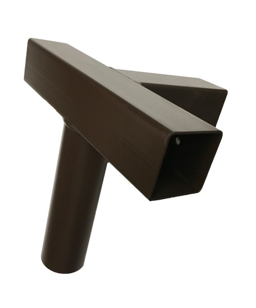 raccord en T avec sortie - Ø 55 mm - 54 x 54 mm