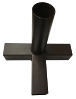 T-Stück mit Abgang - Ø 55 mm / 54 x 54mm