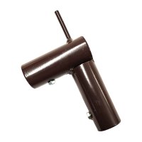 raccord en L avec tenon Ø 55 x 55 mm