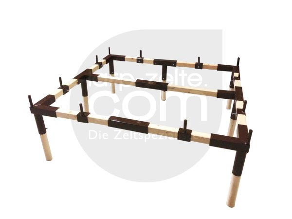 cadre : tente de chevalier 4x4 sans mât central et sans mâts dauvent