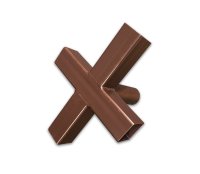 raccord en croix 54x54 mm - Ø 55 mm