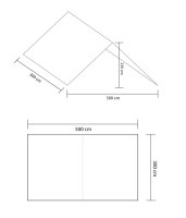 Tente 230 - 3 x 5, policoton