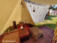 tente de commerà-ant 3x6 naturelle, coton