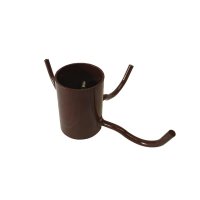 Kleiderhaken für Rundholzstange Ø 5,5 - Halbe...