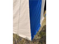 tente de chevalier 4x6 Herbort bleu-naturel