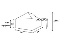 tente de chevalier 4x6 Herbort vert-naturel