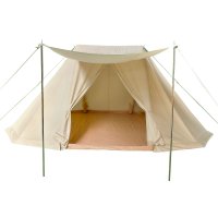 blowee Sachsenzelt 4x6 Meter, natur mit Bodenplane...