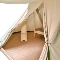 blowee Sachsenzelt 4x6 Meter, natur mit Bodenplane...