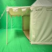 blowee Ritterzelt 3x4, natur mit Bodenplane (abnehmbar)