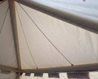 blowee Ritterzelt 4x4, natur mit Bodenplane (abnehmbar)