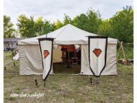 tente polyvalente GPS 5 x 5 m naturelle