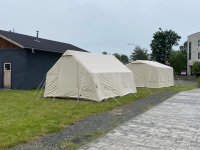 blowee Luftzelt 3.60 x 4.80 Meter, natur