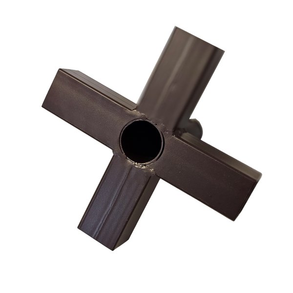 raccord en croix 54x54 mm avec passage Ø 55 mm