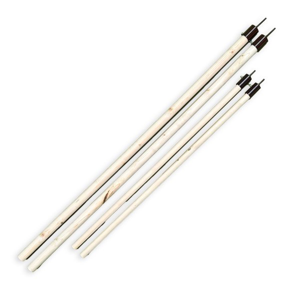 jeu de mâts en bois pour tente saxonne 2x4